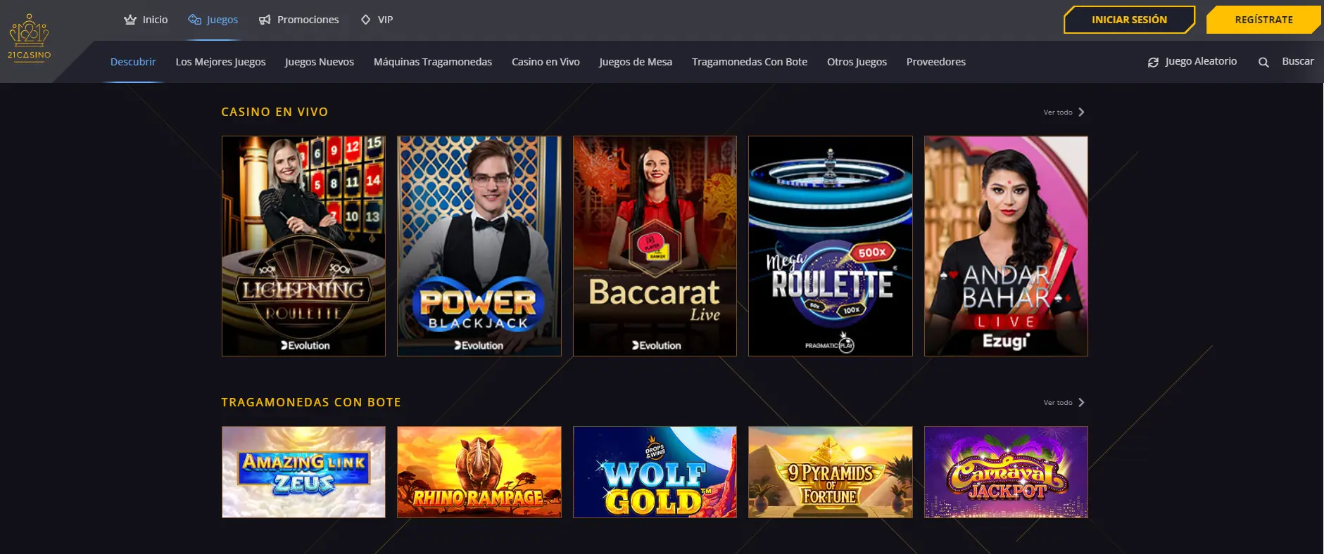 Bonos de 21Casino